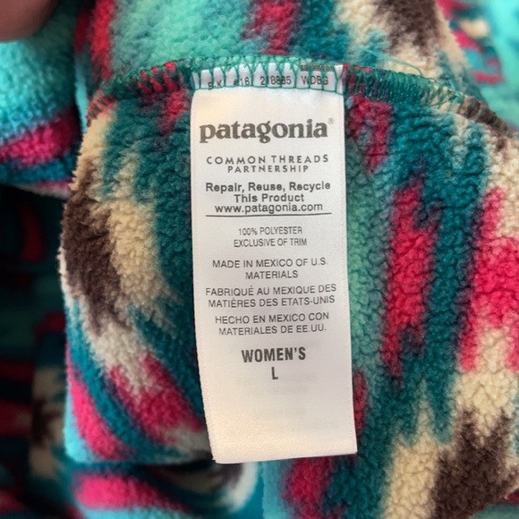 Women’s Lightweight Synchilla Snap-T Fleece Pullover.  Wild Desert Print. Rare. - Picture 7 of 7